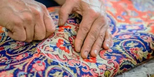 خدمات تخصصی و حرفه ای رفوی فرش در قالیشویی تهران